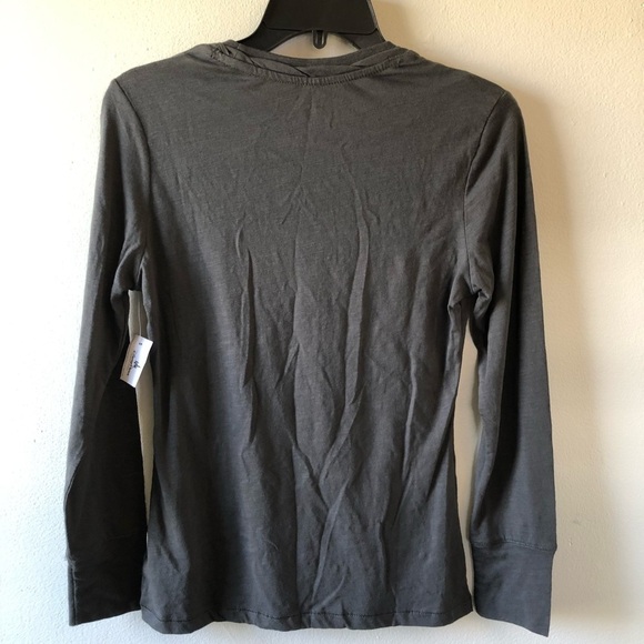 Disney Parks Gray Micky Mouse Sequins Long Sleeve Tee S - Picture 2 of 6